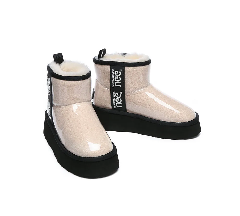 AUSTRALIAN SHEPHERD® UGG Boots Clear Waterproof and Shearling Women Coated Classic Platform