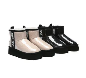 AUSTRALIAN SHEPHERD® UGG Boots Clear Waterproof and Shearling Women Coated Classic Platform