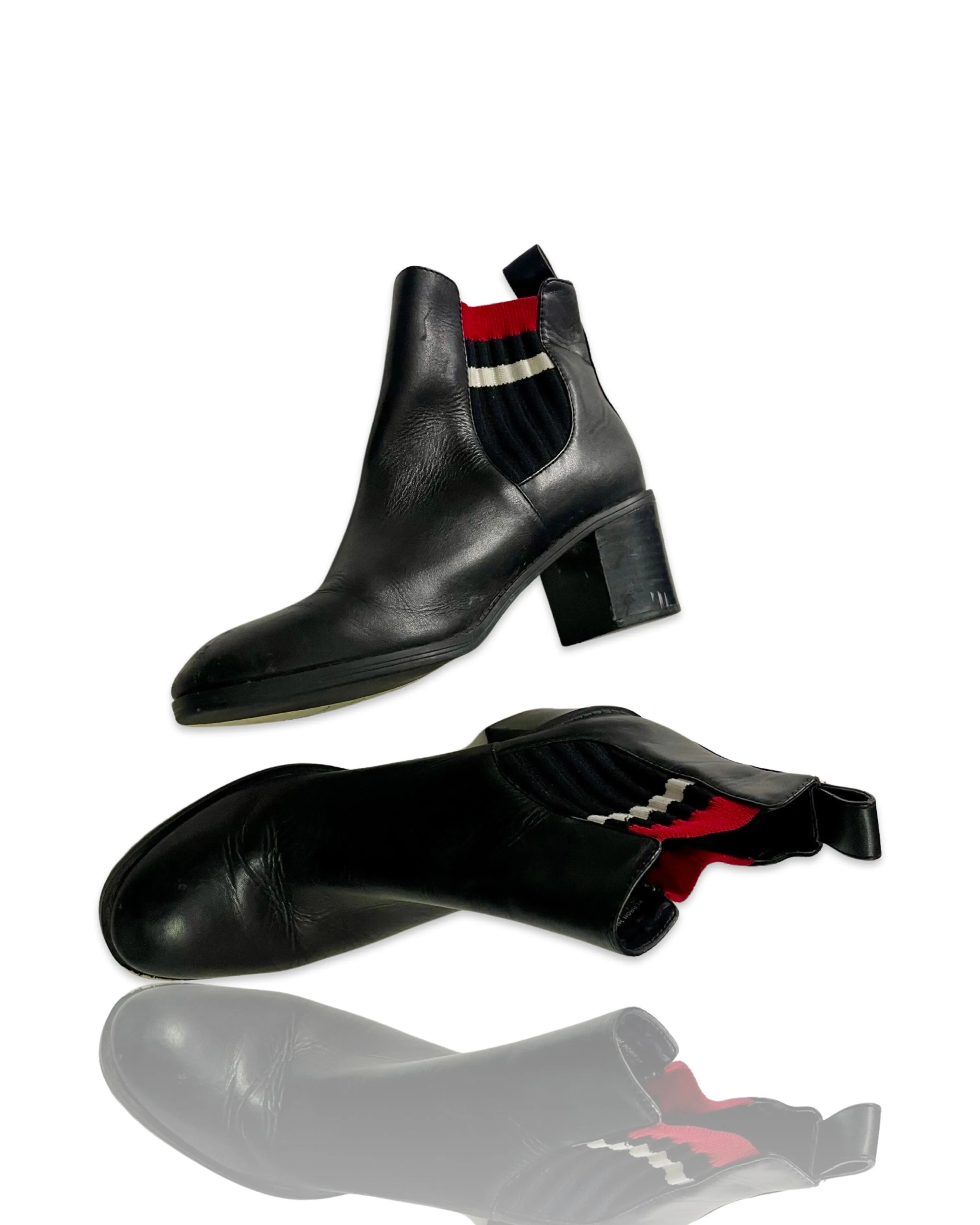 Cliche Vintage| Vintage Black CALVIN KLEIN Womens Boots UK 6 SKU 4080