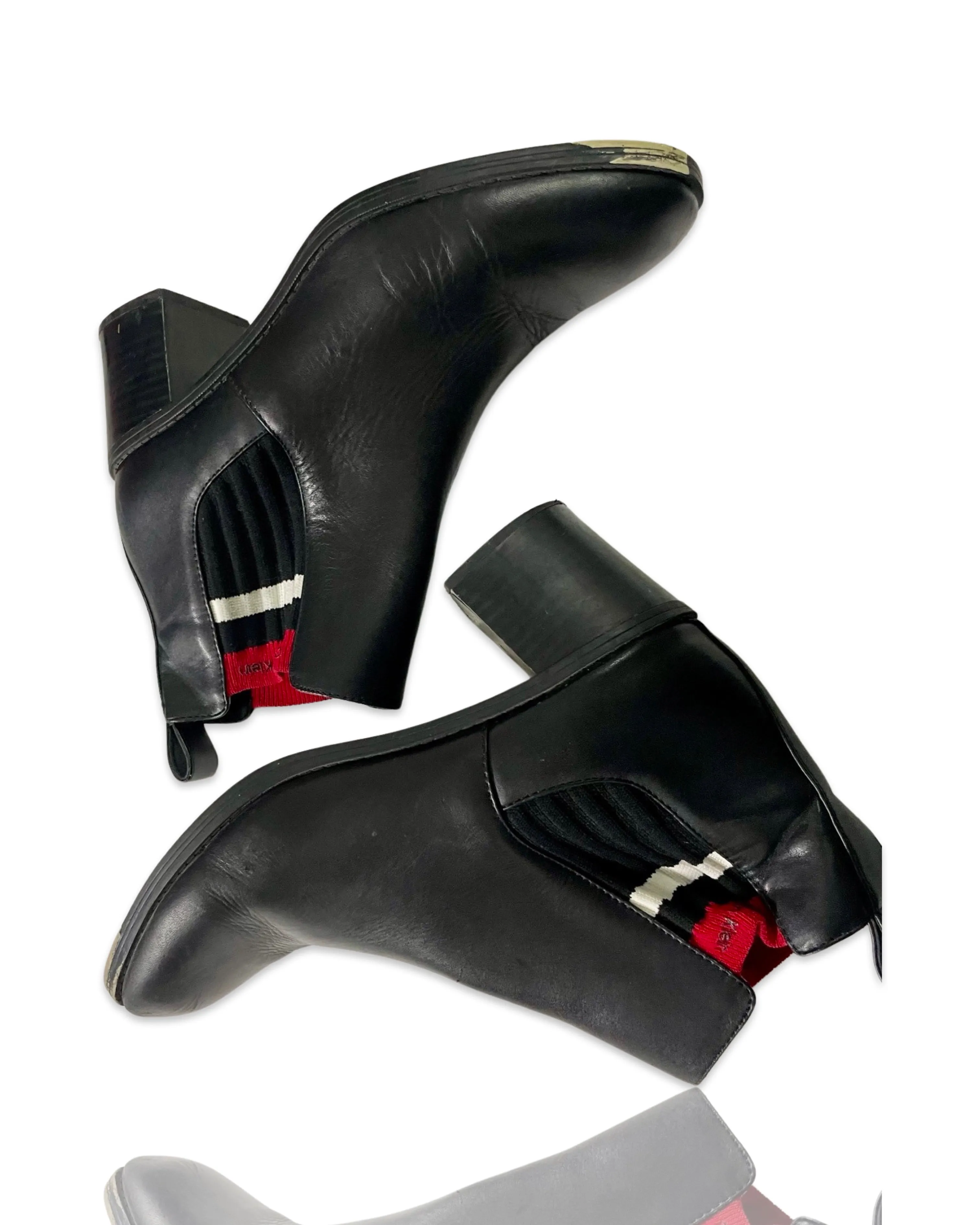 Cliche Vintage| Vintage Black CALVIN KLEIN Womens Boots UK 6 SKU 4080