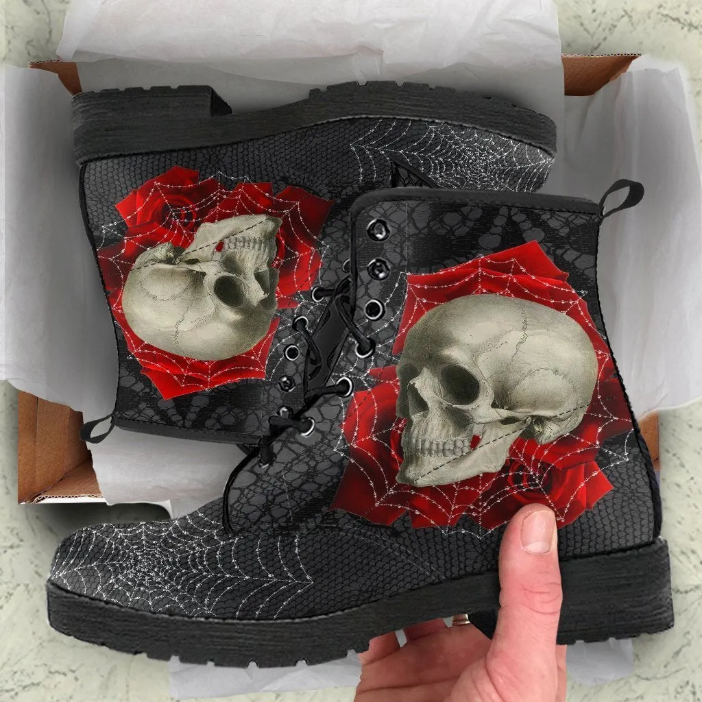 Combat Boots - Goth Shoes #14 Spiderweb Boots | Custom Shoes, Goth Boots, Gothic Boots, 90s Boots, Horror Clothing, 2000 Boots, Womens Boots