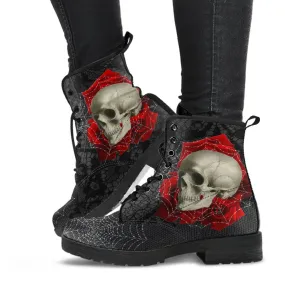 Combat Boots - Goth Shoes #14 Spiderweb Boots | Custom Shoes, Goth Boots, Gothic Boots, 90s Boots, Horror Clothing, 2000 Boots, Womens Boots