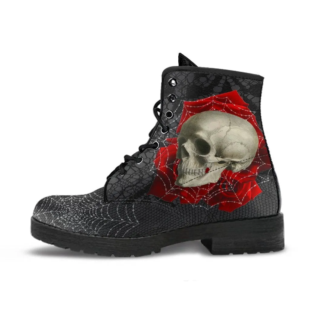 Combat Boots - Goth Shoes #14 Spiderweb Boots | Custom Shoes, Goth Boots, Gothic Boots, 90s Boots, Horror Clothing, 2000 Boots, Womens Boots