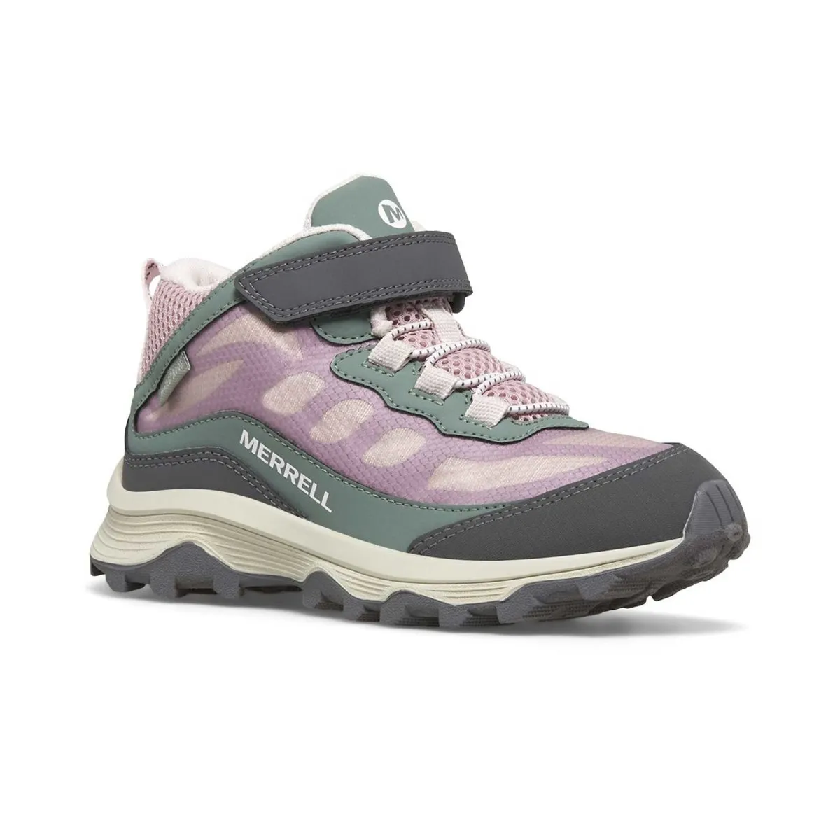 Merrell GS (Grade School) Moab Speed Dusty Pink Olive Waterproof