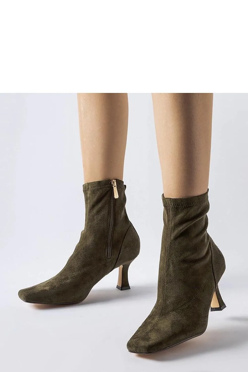 Pink Lucerne low-heeled boots