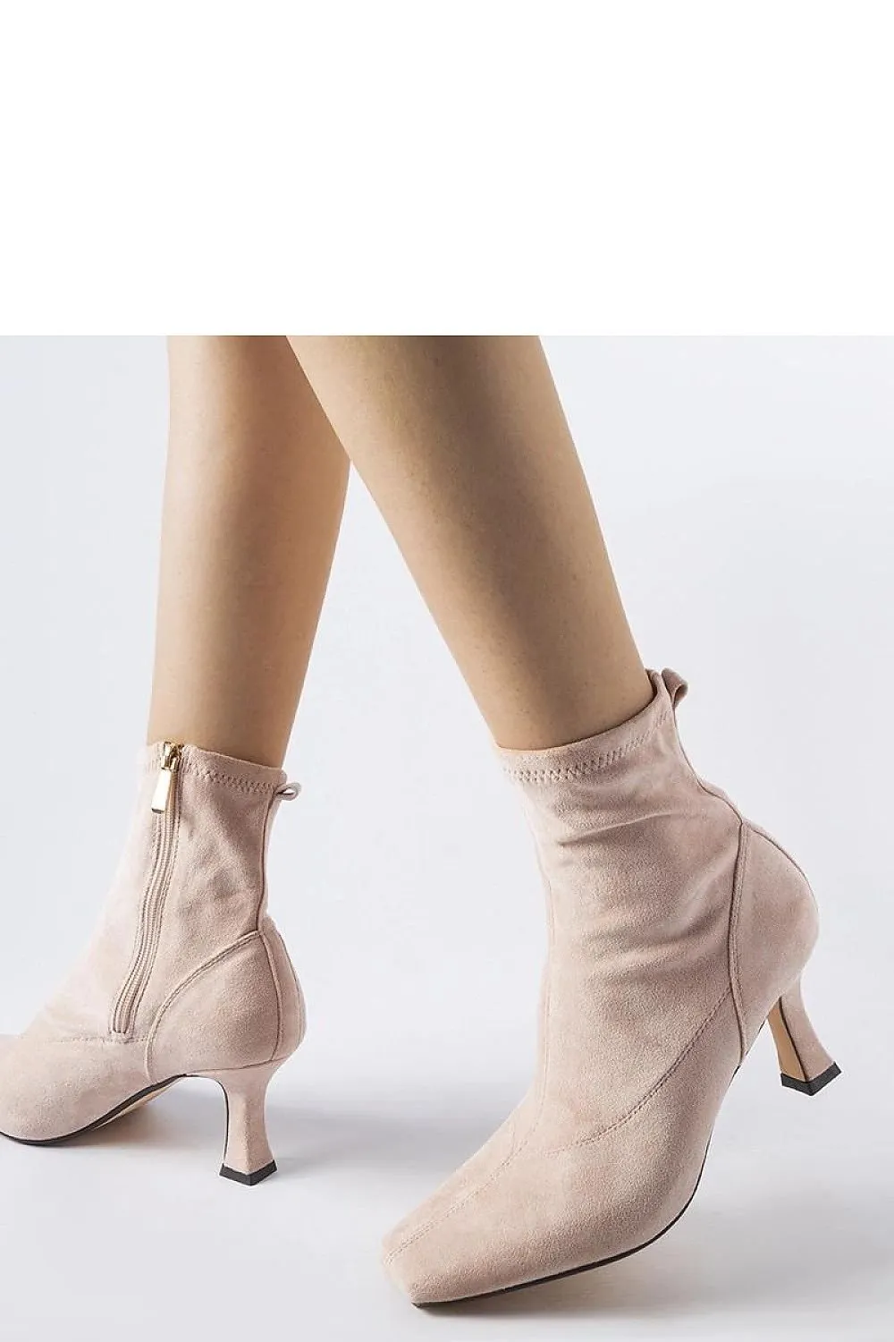 Pink Lucerne low-heeled boots