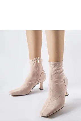 Pink Lucerne low-heeled boots