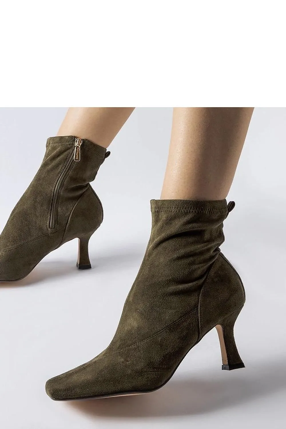 Pink Lucerne low-heeled boots