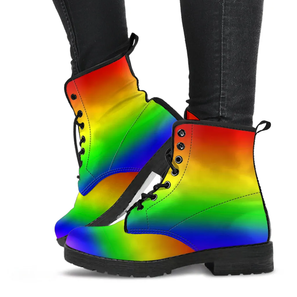 Rainbow Women's Vegan Leather Boots
