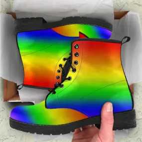 Rainbow Women's Vegan Leather Boots