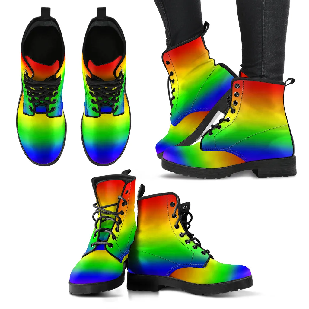 Rainbow Women's Vegan Leather Boots