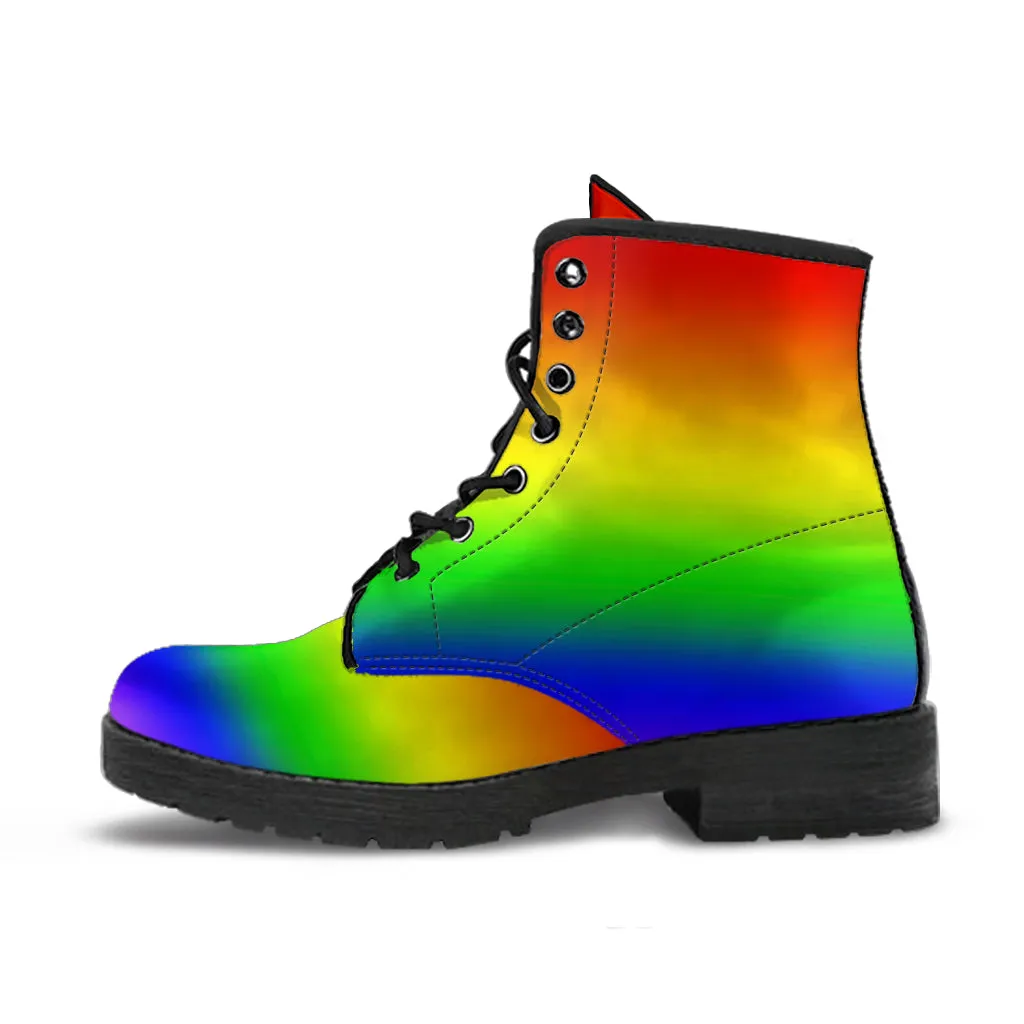 Rainbow Women's Vegan Leather Boots