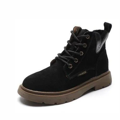 Suede Martin Boots
