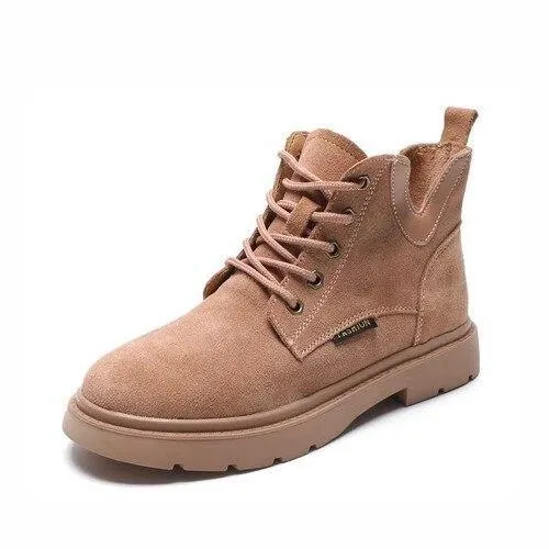 Suede Martin Boots