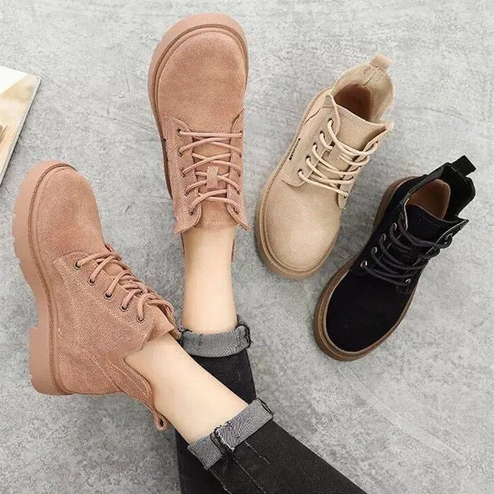 Suede Martin Boots