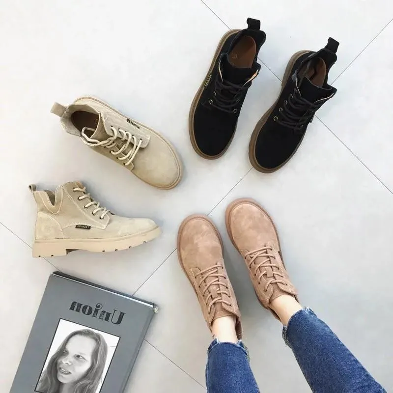 Suede Martin Boots